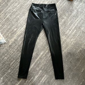 Faux leather leggings